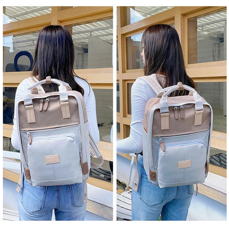 Fashion Women Backpack High Quality Large Capacity Waterproof Rucksack for Girls Schoobag Cute Student 14 Inch Laptop Back Pack 240904