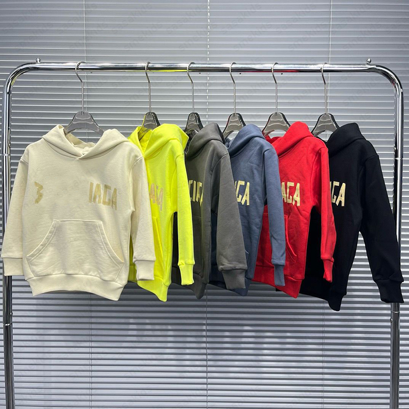 Childrens 24 new tape printed letter hoodie casual hooded sweatshirt pants set for boys girls autumn winter kids hoodies Long Sleeve CSD2409044-10