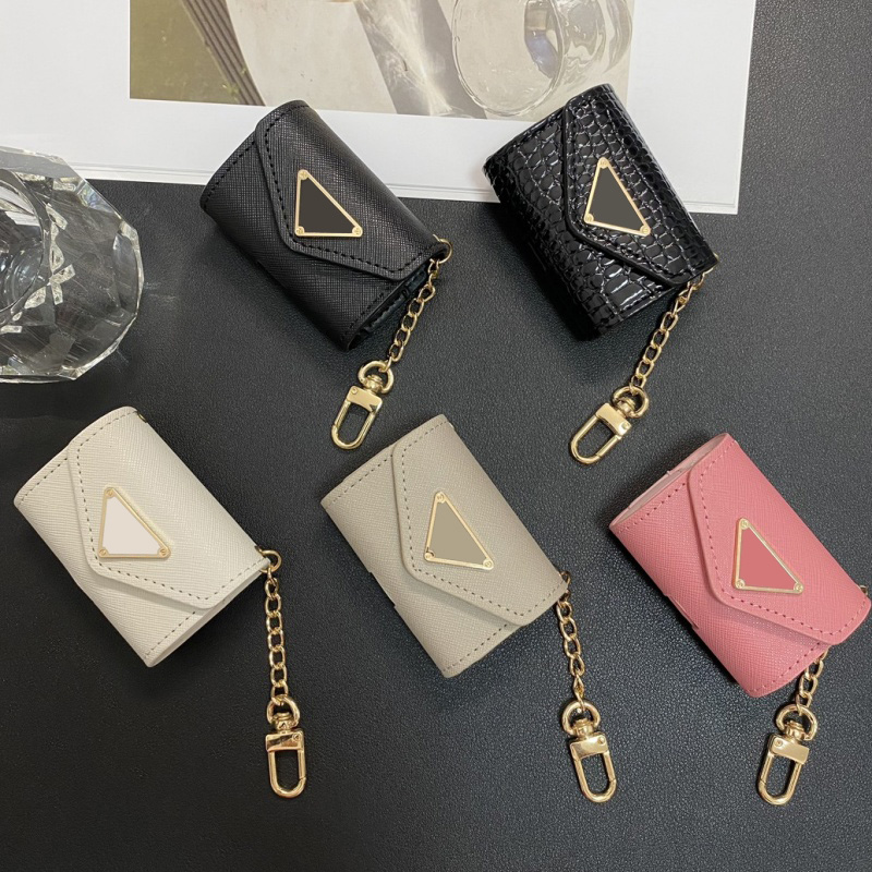 Fashion Designer Earphone Cases Headset Accessories for AirPods pro 1 2 with Samsung Hawei Luxury Premium Letters Protection Package Hook Earphone bag