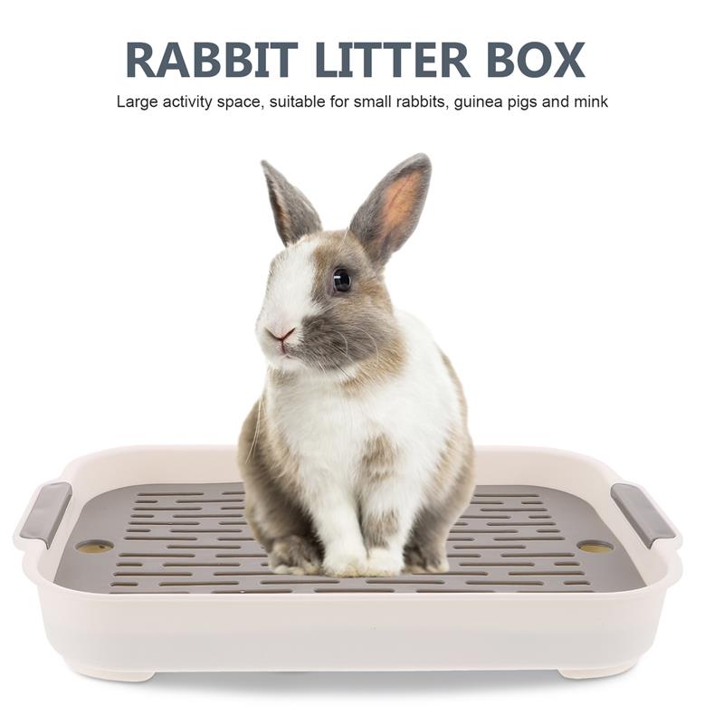 Rabbit Litter Box Small Pet Toilet Tray Bunnies Corner Toilet Box For Ferret Hamster Dragon Cat Guinea Pig Pig Supplies