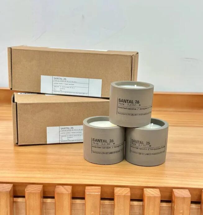 59.5G*3 Scented Candles Santal 26 Candle Incense Parfum Shell Wax Grasse New York Long Lasting Smell