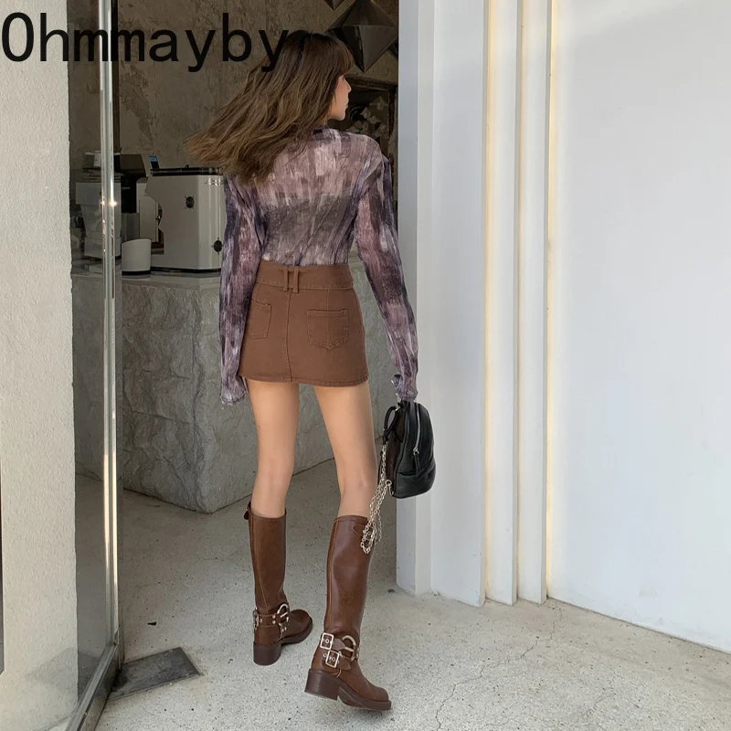 Autumn New Winter Knee High Women Fashion Ladies Belt Buckle Knight Long Boots Women's Biker Booties 6c96 's