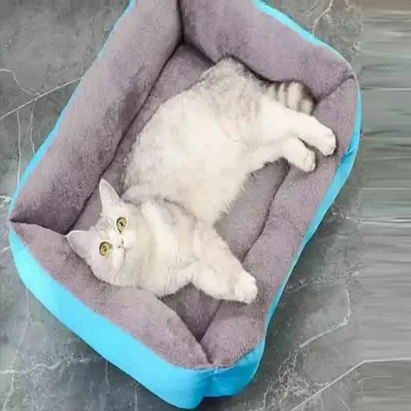 Large Pet Warm Comfortable House Soft PP Cotton Nest Dog Basket Mat Autumn and Winter Waterproof Cat Bed