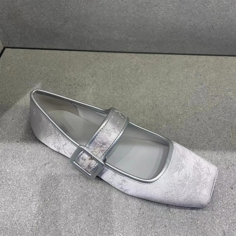 Jane Mary Flats Shoes for Women Trend ral Loafers Ballet Flat Designer Elegant Dress Comfortable Ladies Footwear 6291 Comtable