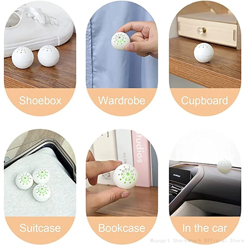 2025 new Sneaker 12/1pcs Perfume Balls For Gym Bag Locker And Cars Deodorizer Neutralizing Odor Shoe Freshener Ball 604a