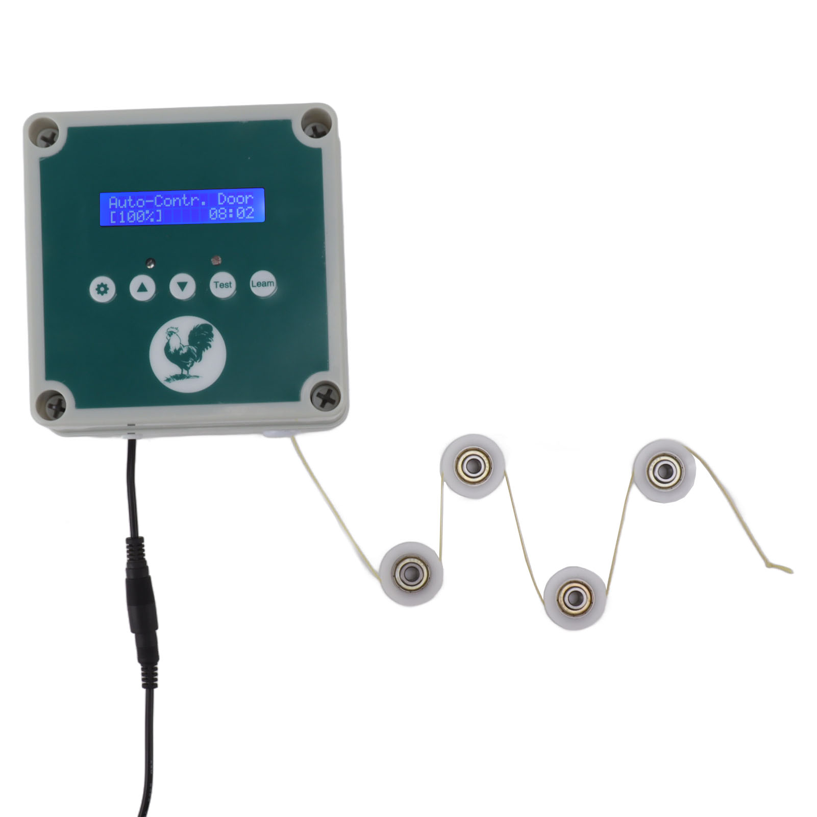 Automatic Chicken Coop Door Controller Cage Opener Remote Control Poultry House Door Actuator Motor Kit with Timer Light Sensor