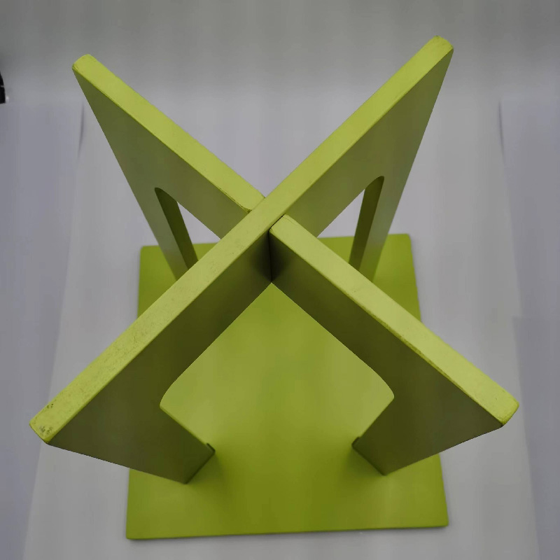 Versatile Small Green Stool-Coffee Table Combo for Home Decor