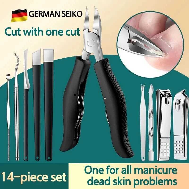 Nail Clipper Set for Paronychia Home Pedicure Tool Portable MENS High-grade Manicure Knife Dead Skin Scissors Y240904