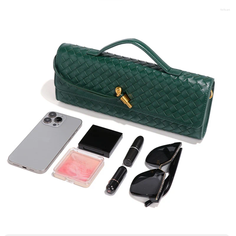 Shoulder Bags Crossbody Explosion Premium Sense Daily Women's Bag Woven Niche Design Fashion Long Clutch Plug High Qualit 781c