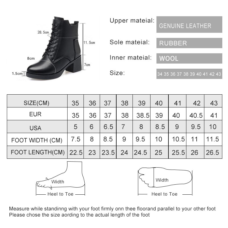 AIYUQI Women Boots Winter 2024 New Ladies Ankle Boots Genuine Leather Large Size Fashion Wool Short Boots Women