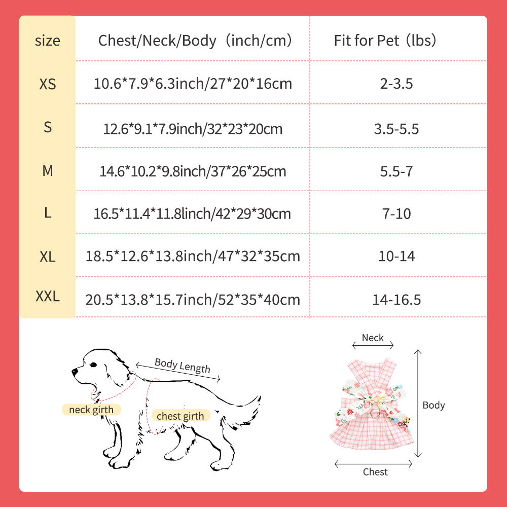 Summer Dog Harness Dresses with Leash Set Pet Dogs Clothes Bow Tie Bust Back Dress Puppy Clothing Cute Fashion Outfit Pet Item