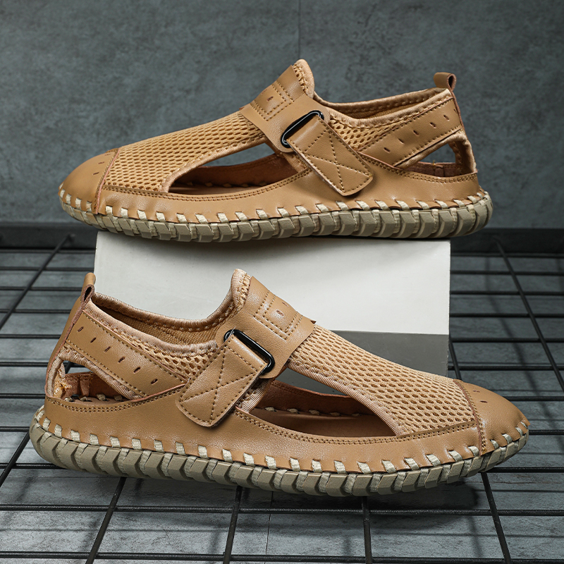 Genuine Summer Mens Casual Outdoor Leather New Sandals For Quality Men Beach Roman Mens Shoes 83F0