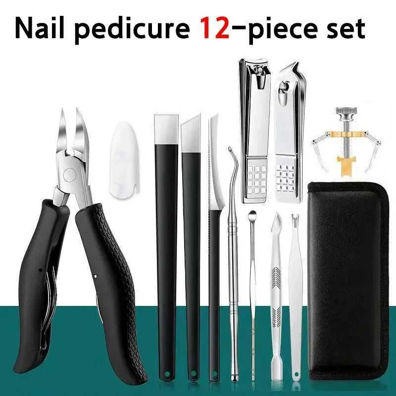 Nail Clipper Set for Paronychia Home Pedicure Tool Portable MENS High-grade Manicure Knife Dead Skin Scissors Y240904