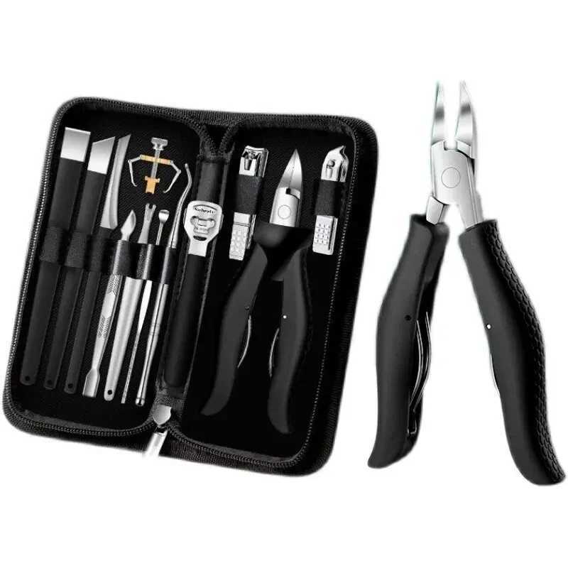 Nail Clipper Set for Paronychia Home Pedicure Tool Portable MENS High-grade Manicure Knife Dead Skin Scissors Y240904