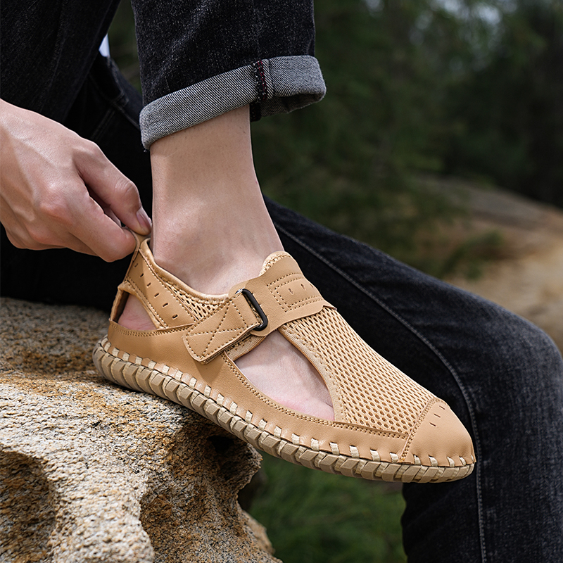 Genuine Summer Mens Casual Outdoor Leather New Sandals For Quality Men Beach Roman Mens Shoes 83F0