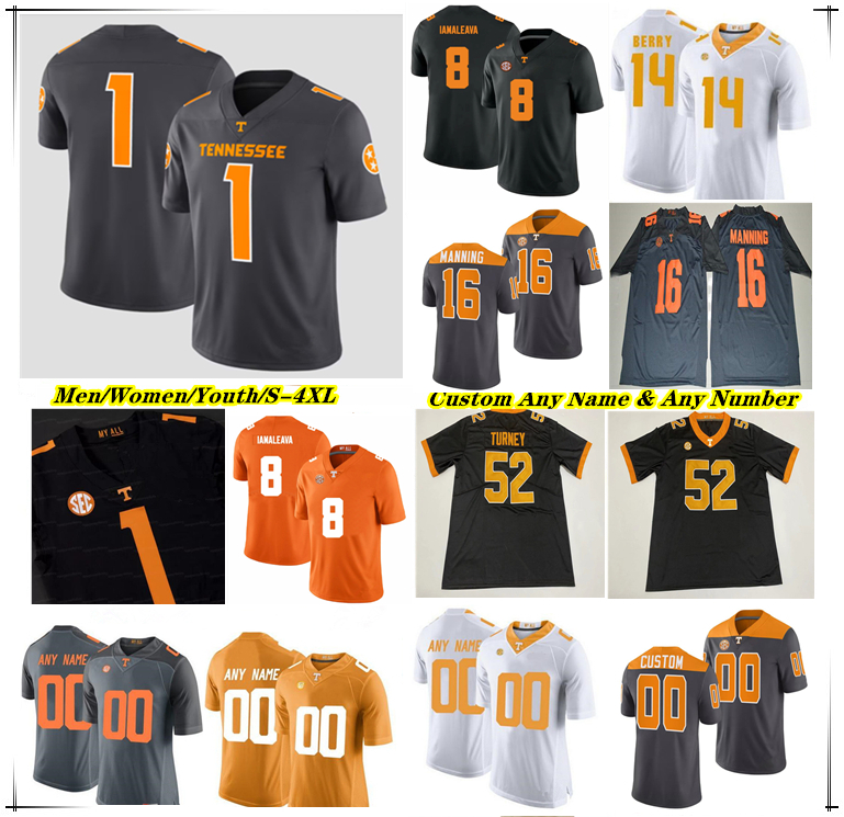 Tennessee College Football Jersey Nico Iamaleava Dylan Sampson DeSean Bishop Dont'e Thornton Jr. Bru McCoy Chris Brazzell II Will Brooks Tyre West Peyton Manning 4XL