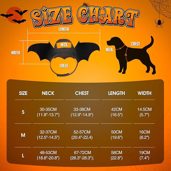 Cat Pets Bat Wing with Pumpkin Shaped Jingle Bells Accessory for Puppy Kitten Halloween Party Costume Supplies