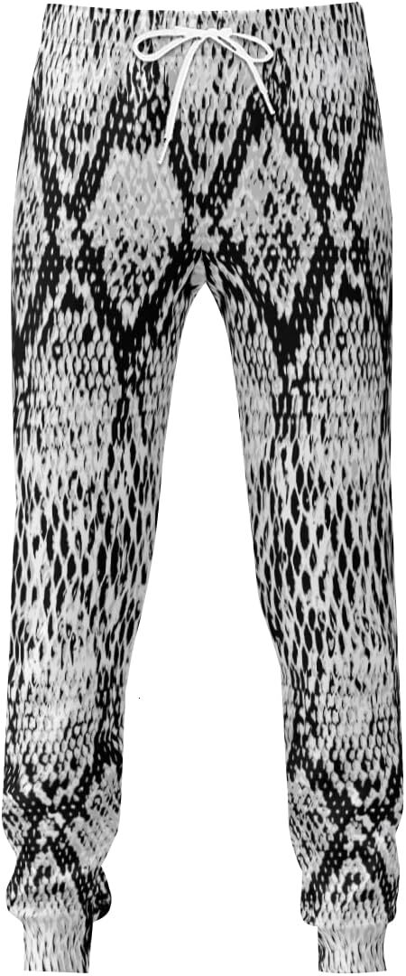 Free shipping Sweatpants Mens Snake Skin Texture 3D Printed Patterned Pants Loose Joggers With Pockets Lightweight Workout Gym Running Sweat Trousers 
