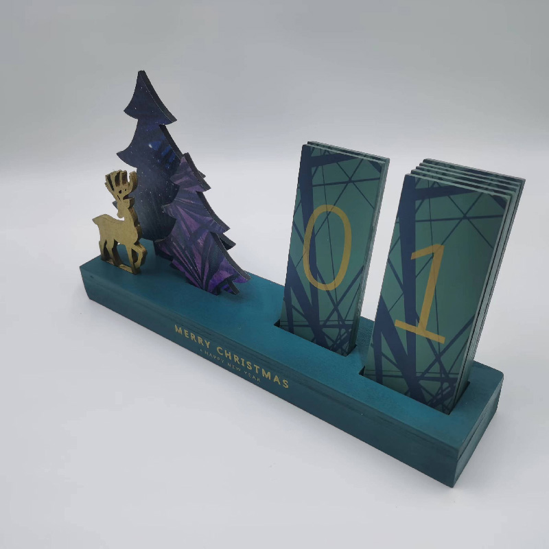 Christmas Design Desk Calendar - Stylish Time Management Tool for Holiday Planning