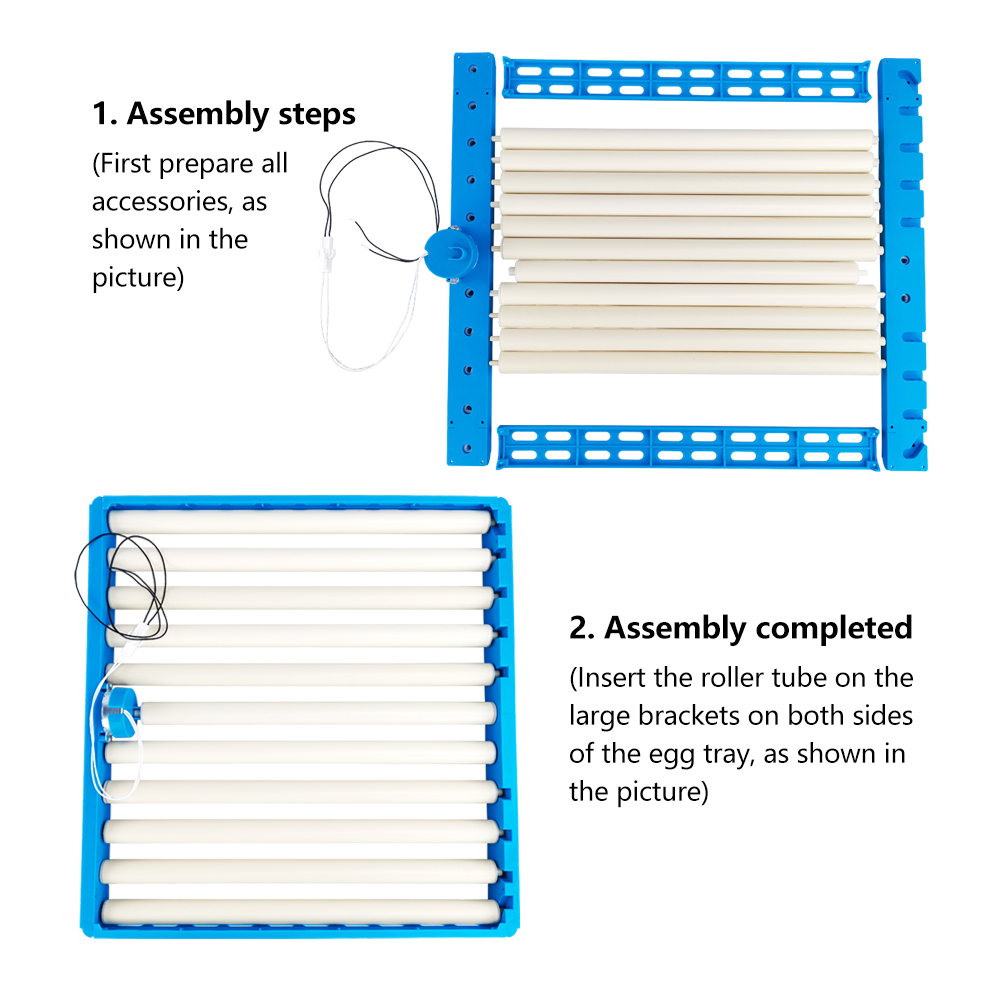 Automatic 360 Degree Rotary Egg Turner Roller Tray 70-108 Eggs Hatching Incubator Farm Incubation Tool Duck Quail Bird Accessory