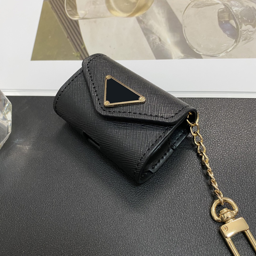 Fashion Designer Earphone Cases Headset Accessories for AirPods pro 1 2 with Samsung Hawei Luxury Premium Letters Protection Package Hook Earphone bag