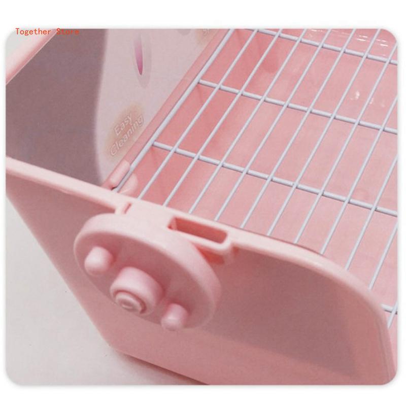 Potty Trainer Corner Litter Box Pet Pan Bedding for Small Animal Rabbit Hamster Ferret Gerbil Chinchilla 6XDD