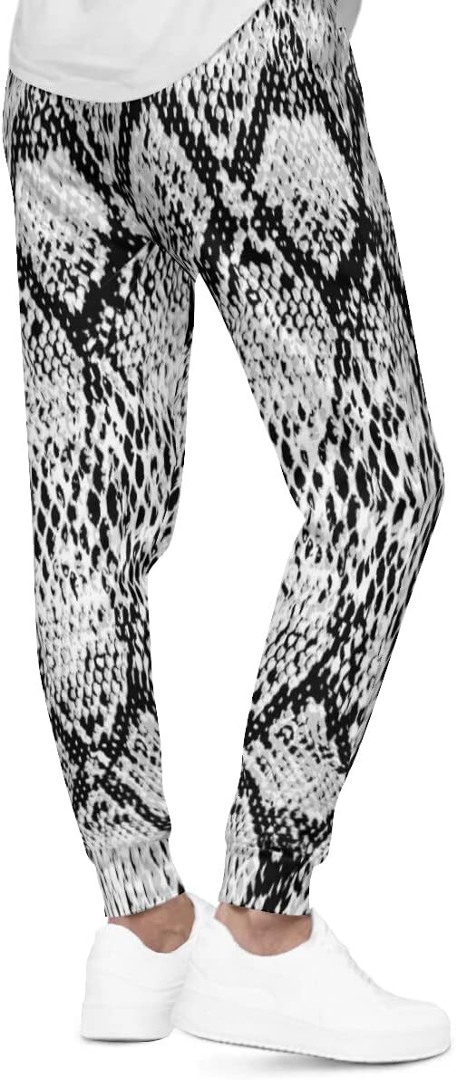 Free shipping Sweatpants Mens Snake Skin Texture 3D Printed Patterned Pants Loose Joggers With Pockets Lightweight Workout Gym Running Sweat Trousers 