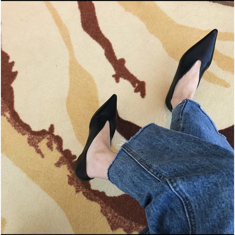 New Fashion Flats Shoes Women Flats Non-slip Flats Casual Pointed Toe Slip on Flat Heel Loafers Size 35-39 Zapatos Mujer