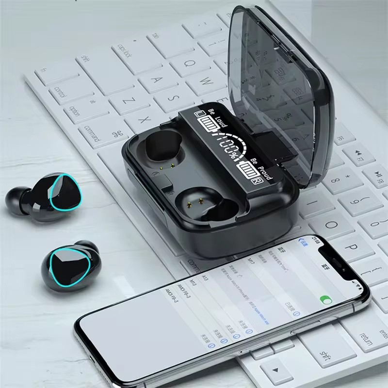 M10 TWS Bluetooth Headphone With Charging Box Wireless Earphones With Microphone 9D Stereo Sports Waterproof Earbuds For iPhone 16 15 14 13 Pro Max Pl