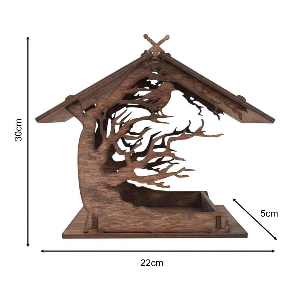 2025 new Wooden Feeder Diy Outdoor Hanging Assembled Bird Cage House Pet Supplies For Garden Yard Decoration Accessories