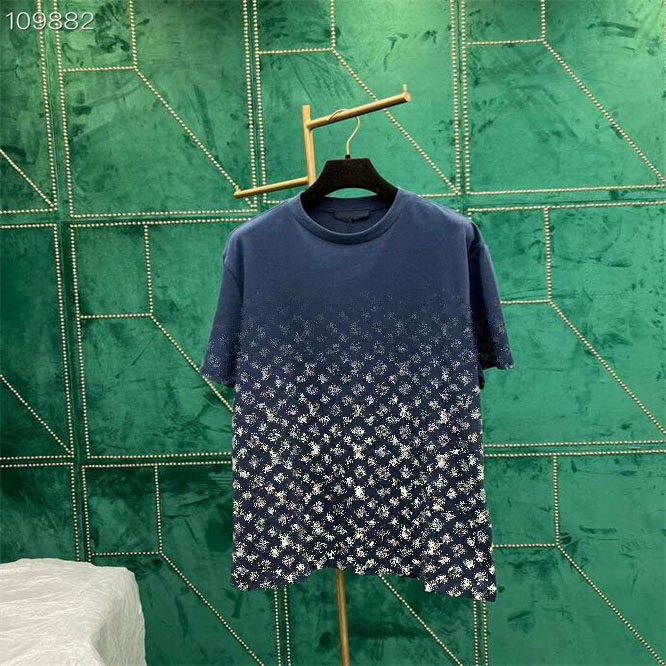 Men's Plus Tees & Polos new high-grade cotton printed T-shirt round neck stitching pullover short sleeves women's tank top sweatshirt J77G4