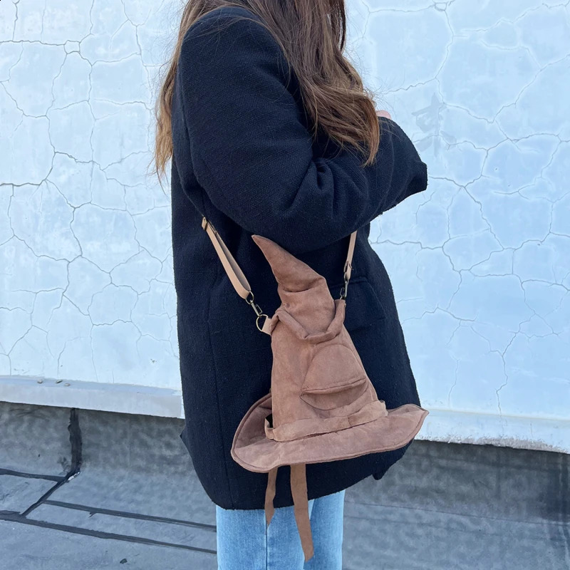 Witch Hat Small Bag Creative Shoulder Carrying Bag Potted Sorting Hat Magic Hat Fashion Cross Bag Gift 240904