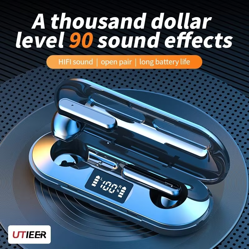 Wireless Bluetooth Headset with Charge Box for Phone Noise Cancelling Mic Earbuds Wireless Headphones Bluetooth Earphones