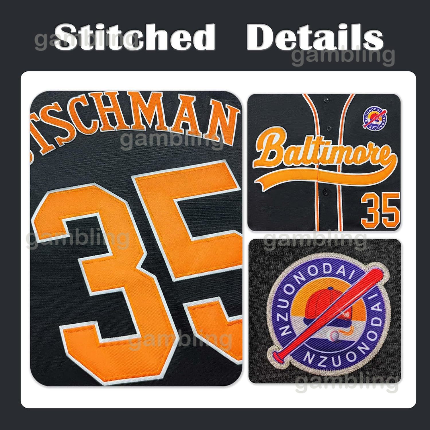 Mens/Youth ed Javier Miguel Spencer Tarik Matt Kerry Mark Custom Baseball Jerseys