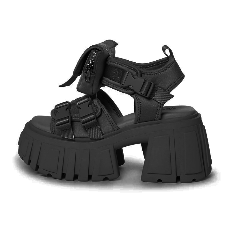 Platform Women's Spanish Fashion Brand 2024 Spring Style Dark Punk Height Increasing Roman Shoes Open Toe Men Sandal Boots c856 d7aa