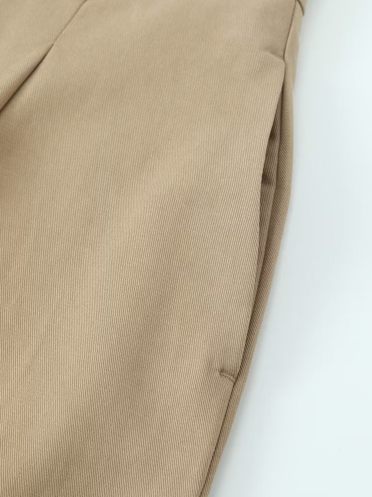 High Waisted Autumn New Womens Fashion Style 75 Casual Pants 24 Versatile Balloon Pleats Z260314