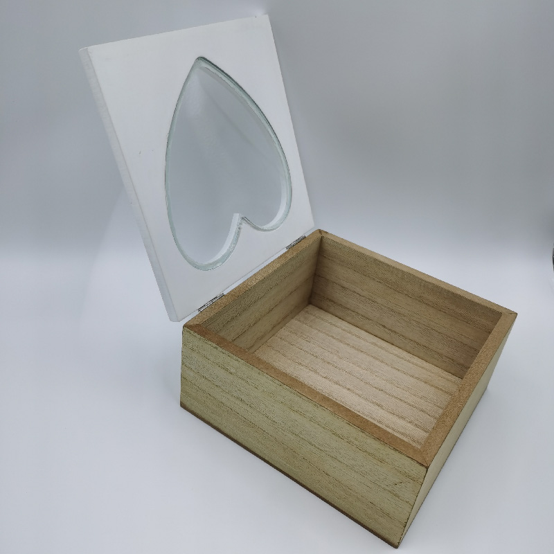 Romantic Jewelry Display Case Featuring a Lovely Heart Shape Perfect for Storing Precious Gemstones & Trinkets