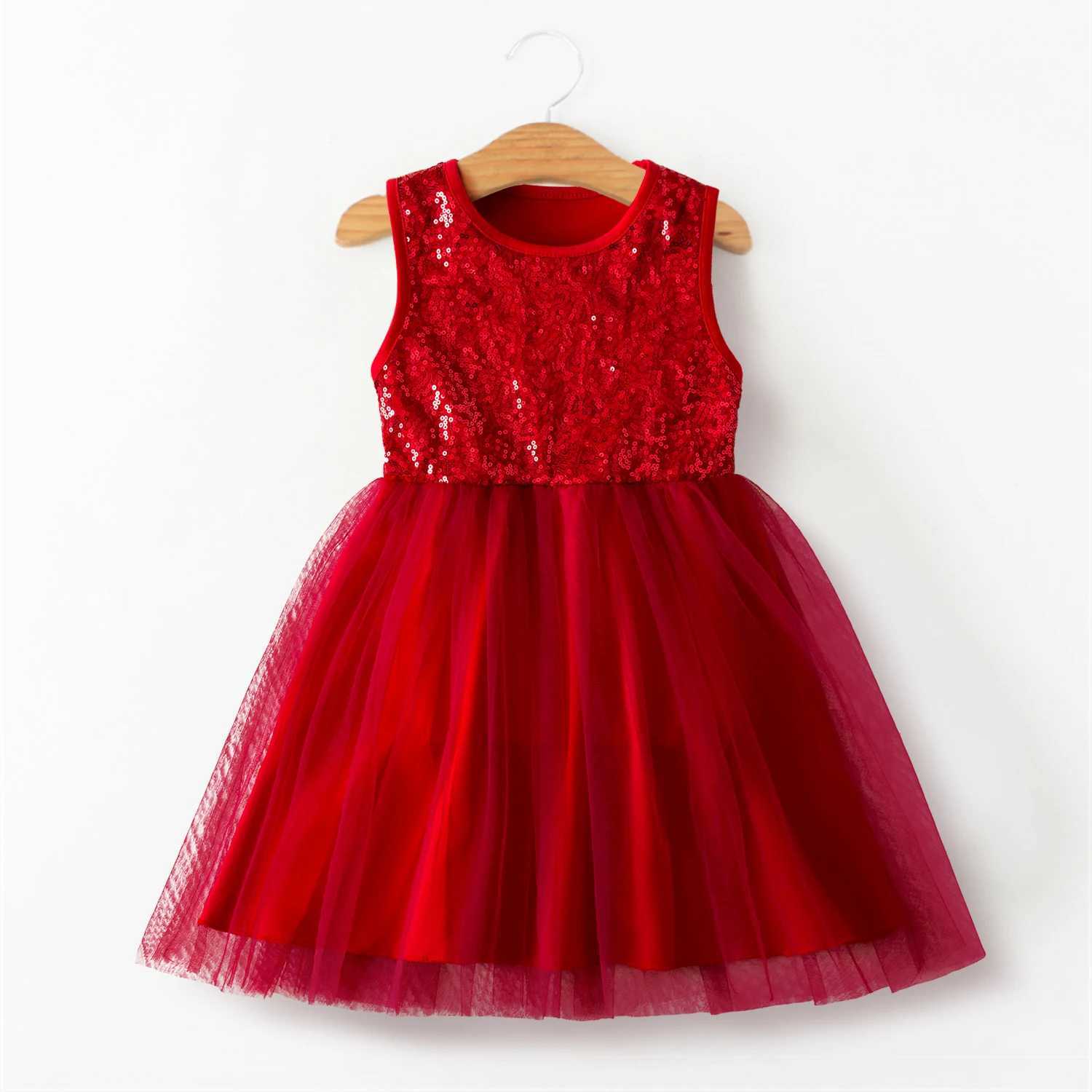 Girls Summer Sleeveless Dress 3 4 7 8 Years Kids Casual Tutu Dresses Outfits Children Lace Mesh Birthday Par Dress for GirlsXJ250228