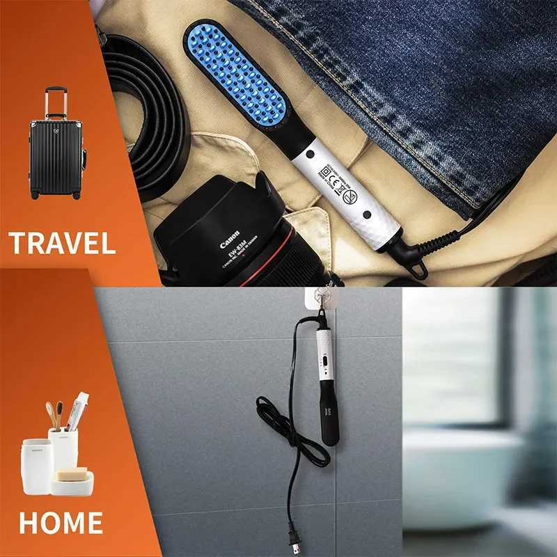 Professional Hair Comb Brush Beard Straightener Multifunctional Hair Straightening Comb Hair Curler Fast Heating Styling Tools W250610
