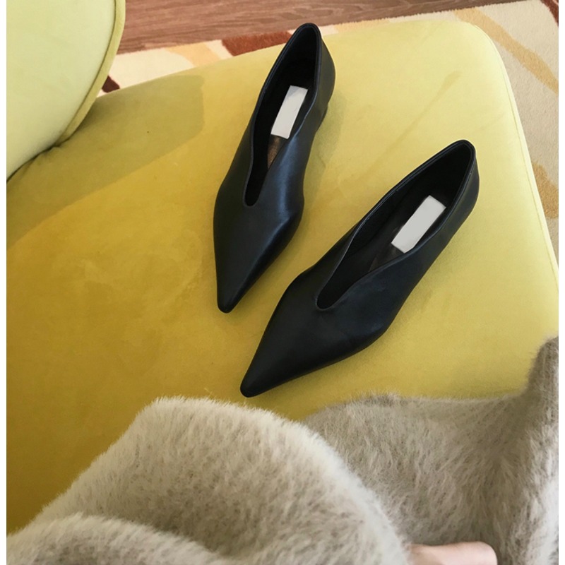 New Fashion Flats Shoes Women Flats Non-slip Flats Casual Pointed Toe Slip on Flat Heel Loafers Size 35-39 Zapatos Mujer