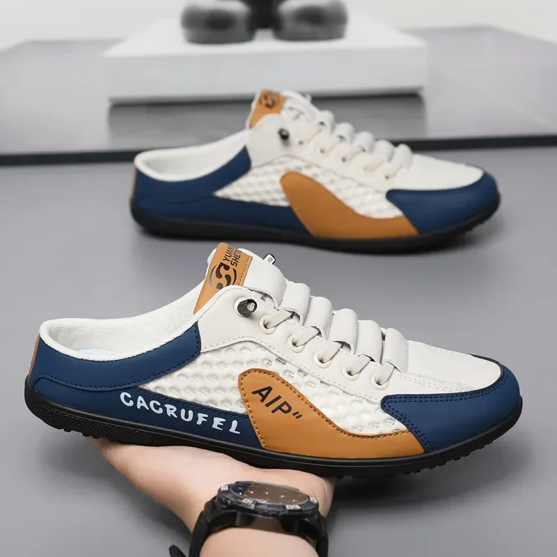 Men's Fashion Soft-soled Half Slippers Summer Men Trendy Bottom Casual Soft Sole Support Shoes Sneakers atos De Hombre d140