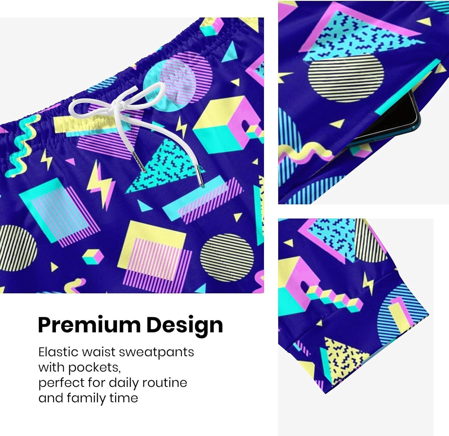 Sweatpants Mens 3D Printed Patterned Pants With Pockets Tapered Men Athletic Track Outfit For Sports Running Workout Jogging Sweat Trousers Y2K baggy