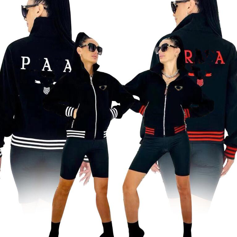 2024 New Autumn Women Jacket Coat Letter Embroidered Casual Jackets Windbreaker Female Pocket Zipper Loose Outwear