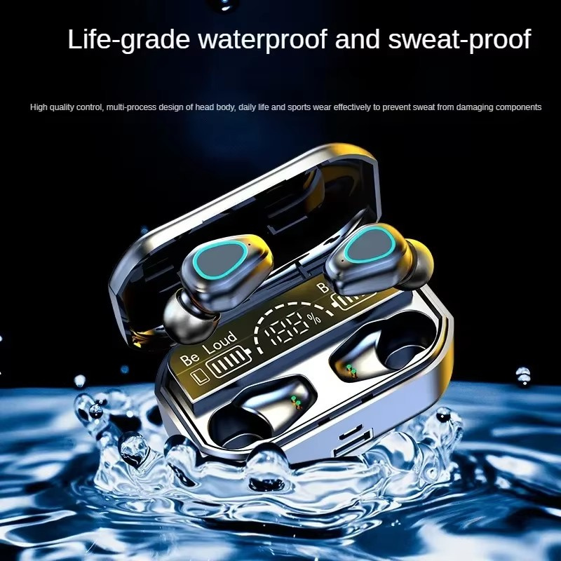 M10 TWS Bluetooth Headphone With Charging Box Wireless Earphones With Microphone 9D Stereo Sports Waterproof Earbuds For iPhone 16 15 14 13 Pro Max Pl