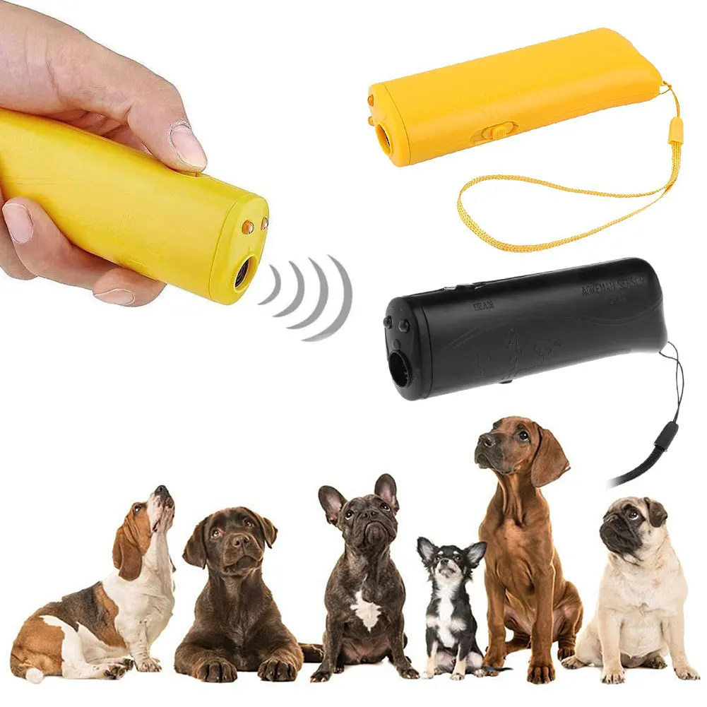 Pet Dog Repeller Anti Barking Stop Bark Training Device Trainer LED Ultrasonic Anti Barking Ultrasonic Without Battery dog