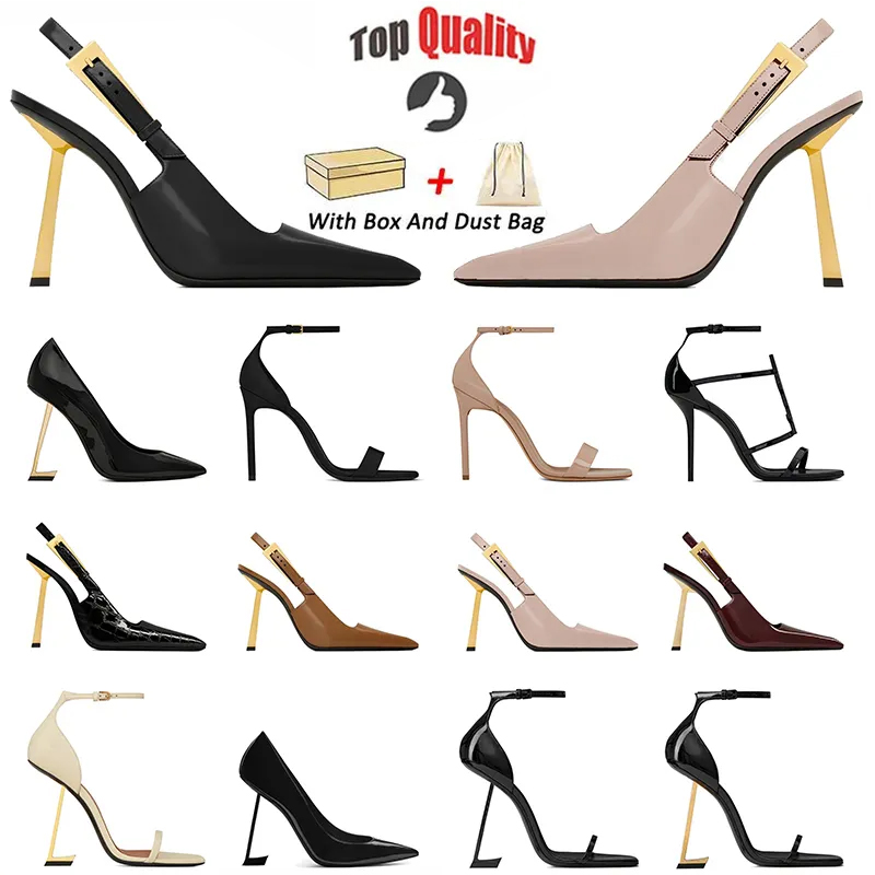 Woman High Heels Sandals Luxurys Dress Shoes Open Toe Stiletto Slingback Heel Paris 10cm [code ：L]Party Wedding whitedress Pumps Dhgate size 36-4