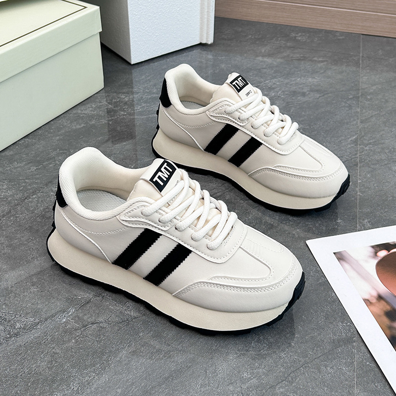Women's Vintage Casual Shoes Lady Classic Sneakers Lace-up Flats ad61