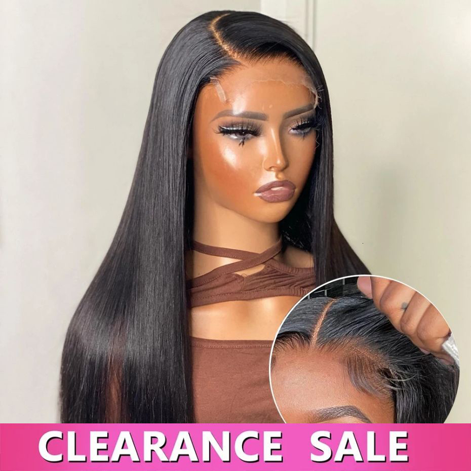 Bone Straight Wigs Human Hair Glueless 30 32Inch 5X5 HD Transparent Lace Closure Wig synthetic hair 180% Easy Go Pre-Cut Haire