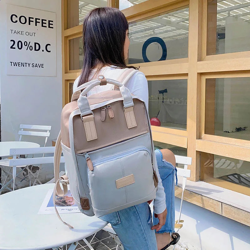 Fashion Women Backpack High Quality Large Capacity Waterproof Rucksack for Girls Schoobag Cute Student 14 Inch Laptop Back Pack 240904