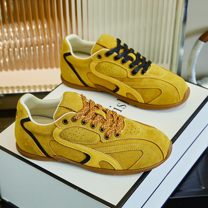 AIYUQI 2024 New Women German Training Shoes Flat Lace-up Sneakers Women Fashion Anti-slip Running Casual Shoes For Women